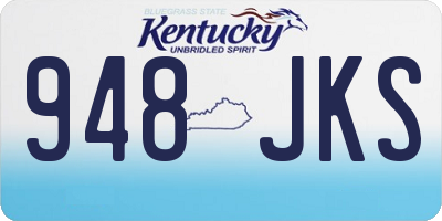 KY license plate 948JKS