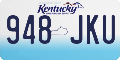 KY license plate 948JKU