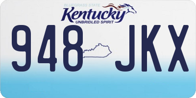 KY license plate 948JKX