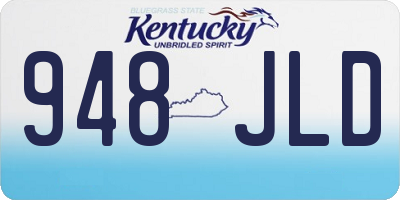 KY license plate 948JLD