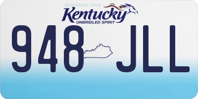 KY license plate 948JLL
