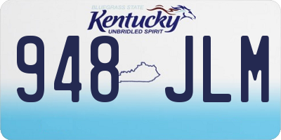 KY license plate 948JLM