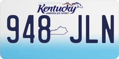 KY license plate 948JLN