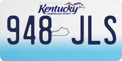 KY license plate 948JLS