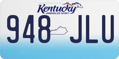 KY license plate 948JLU