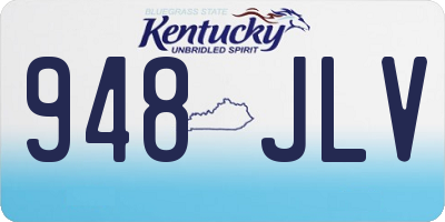 KY license plate 948JLV