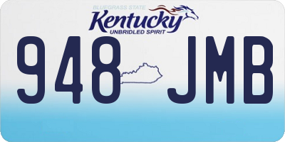 KY license plate 948JMB