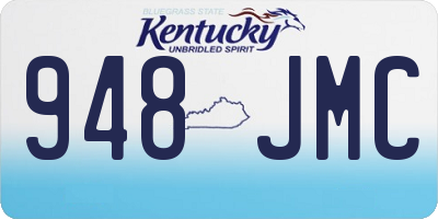KY license plate 948JMC