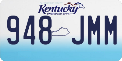 KY license plate 948JMM