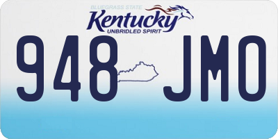 KY license plate 948JMO