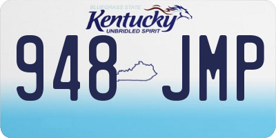 KY license plate 948JMP