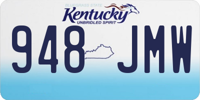 KY license plate 948JMW
