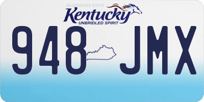 KY license plate 948JMX