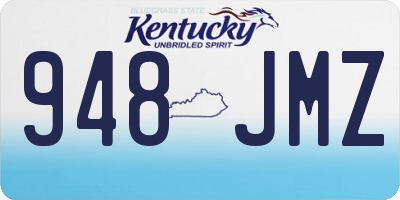 KY license plate 948JMZ