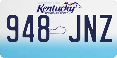KY license plate 948JNZ