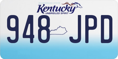 KY license plate 948JPD