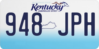 KY license plate 948JPH