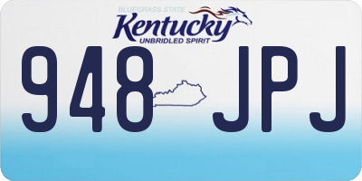 KY license plate 948JPJ