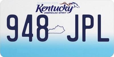 KY license plate 948JPL