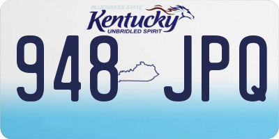 KY license plate 948JPQ