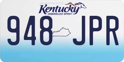 KY license plate 948JPR