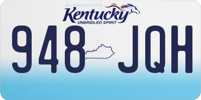 KY license plate 948JQH