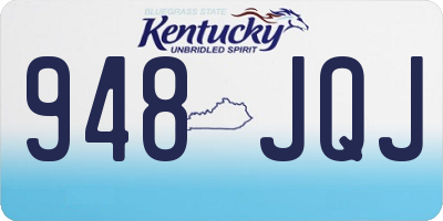 KY license plate 948JQJ