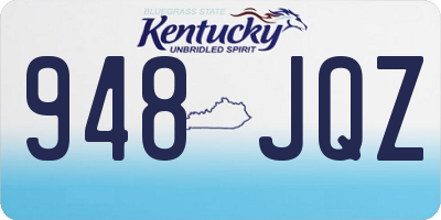 KY license plate 948JQZ