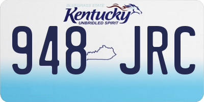 KY license plate 948JRC