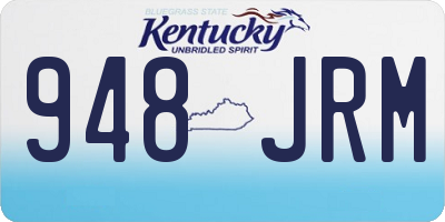 KY license plate 948JRM