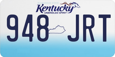KY license plate 948JRT