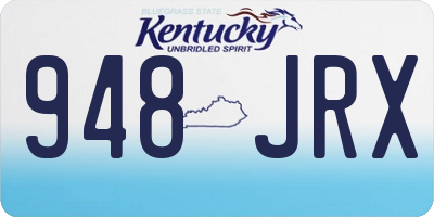 KY license plate 948JRX