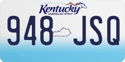 KY license plate 948JSQ
