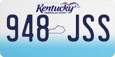 KY license plate 948JSS