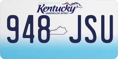 KY license plate 948JSU