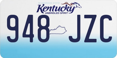 KY license plate 948JZC