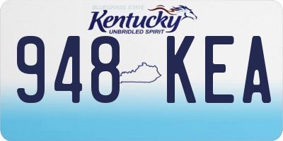 KY license plate 948KEA