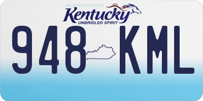 KY license plate 948KML