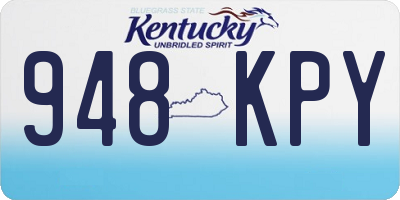 KY license plate 948KPY