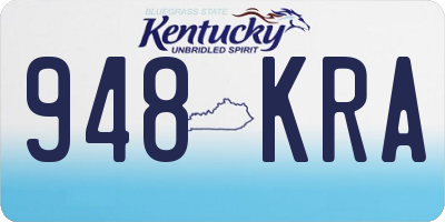 KY license plate 948KRA