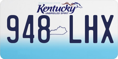 KY license plate 948LHX