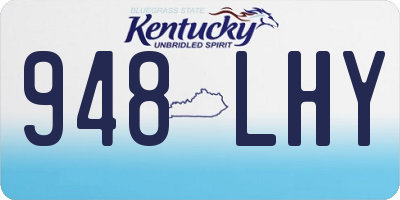 KY license plate 948LHY