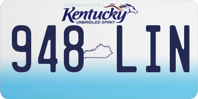 KY license plate 948LIN