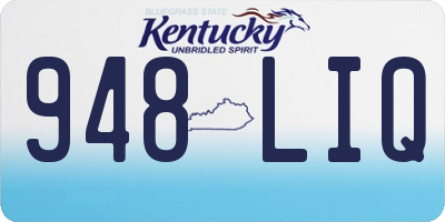 KY license plate 948LIQ