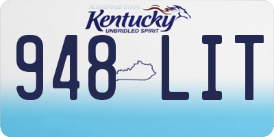 KY license plate 948LIT