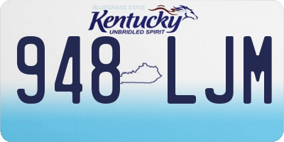 KY license plate 948LJM