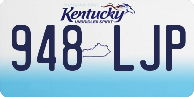 KY license plate 948LJP