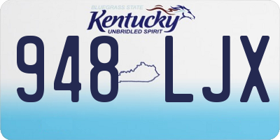 KY license plate 948LJX