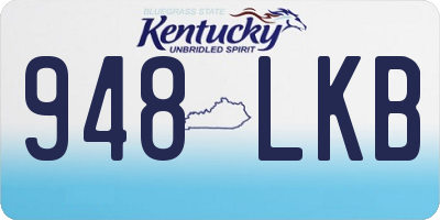 KY license plate 948LKB