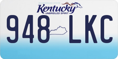 KY license plate 948LKC